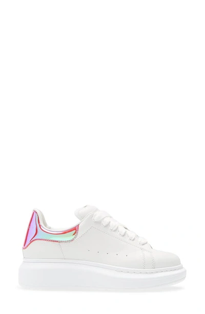 Shop Alexander Mcqueen Platform Sneaker In White/ Multi Pink