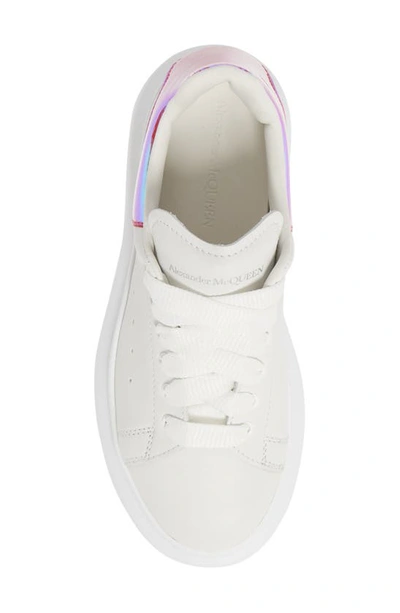 Shop Alexander Mcqueen Platform Sneaker In White/ Multi Pink