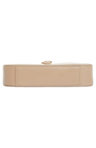 Saint Laurent Womens Le 5 À 7 Leather Shoulder Bag Rosy Sand In Dark Beige