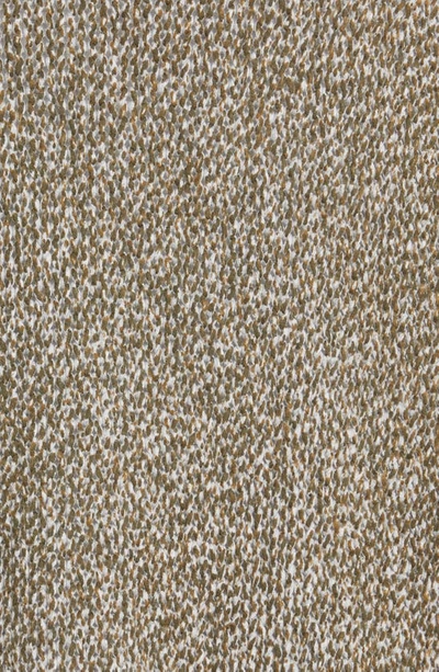 Shop R13 Jumbo Distressed Tweed Print Cardigan In Printed Khaki Tweed