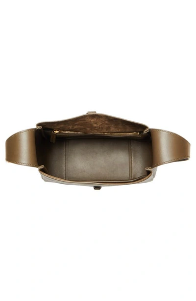 Saint Laurent Small Le 5 À 7 Leather Hobo In Light Musk