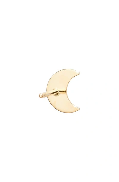 Shop Bony Levy 14k Gold Moon Stud Earrings In 14k Yellow Gold