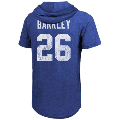 New York Giants Fashion Name & Number Hoodie - Saquon