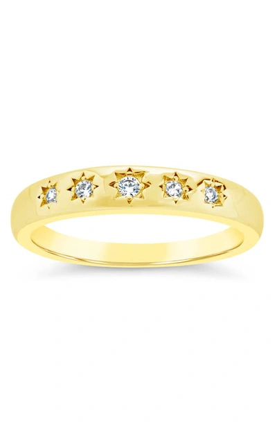 Sterling Forever 14k Gold Plated Lennon Ring In Gold