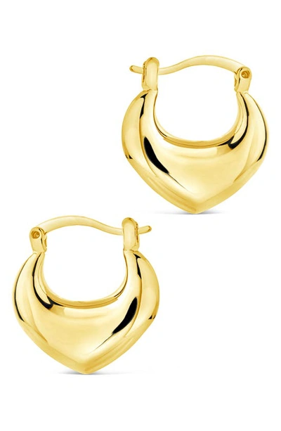 Shop Sterling Forever Dakota Hoop Earrings In Gold