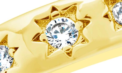 Sterling Forever 14k Gold Plated Lennon Ring In Gold