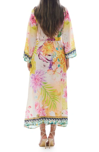 Ranee's Floral Duster In Yellow