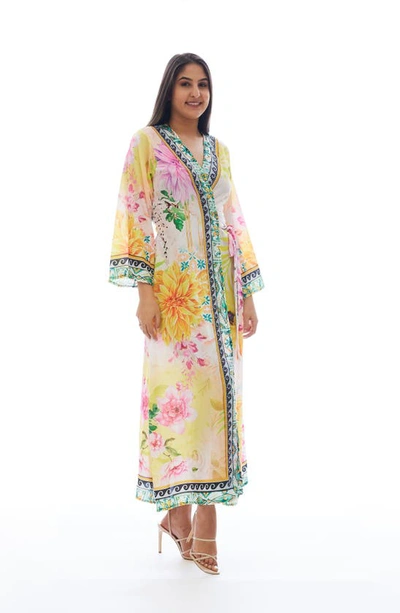 Ranee's Floral Duster In Yellow