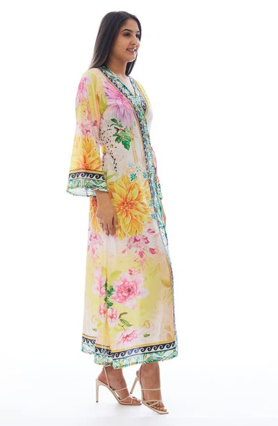 Ranee's Floral Duster In Yellow