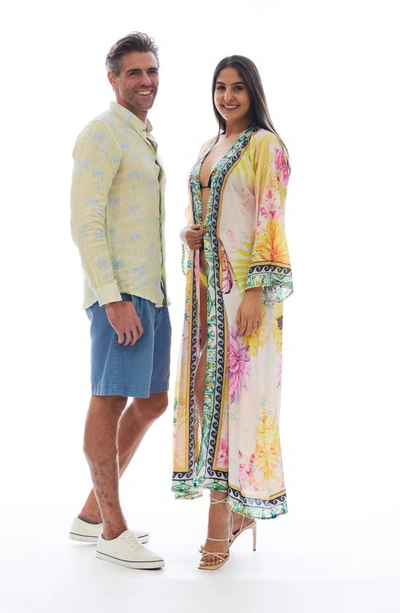 Ranee's Floral Duster In Yellow