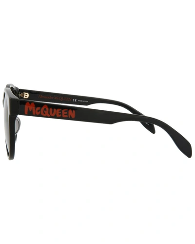 Shop Alexander Mcqueen Women's Am0349sa 55mm Sunglasses In Black