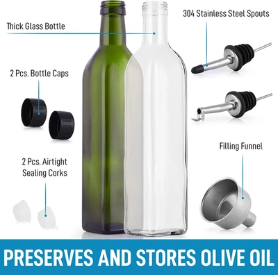 Shop Zulay Kitchen 2 Packolive Oil Dispenser Bottle With Accessories In Multi