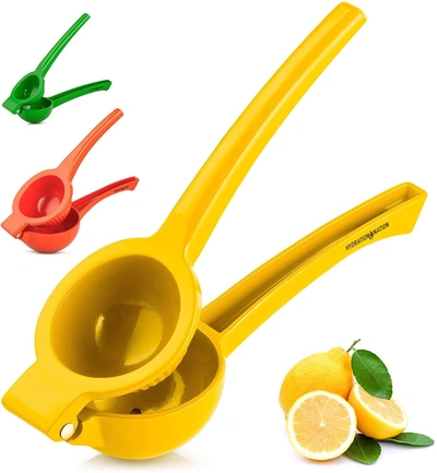 Zulay Kitchen Premium Quality Metal Lemon Squeezer, Citrus Juicer In Orange