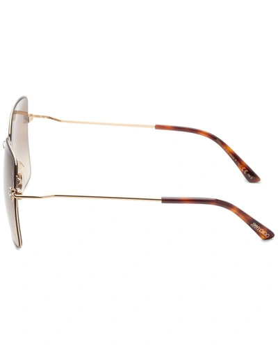 Shop Jimmy Choo Women's Trishagsk 58mm Sunglasses In Gold