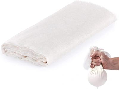 Shop Zulay Kitchen Unbleached & Reusable Ultra Fine Cheese Cloth (2 Yard) In White