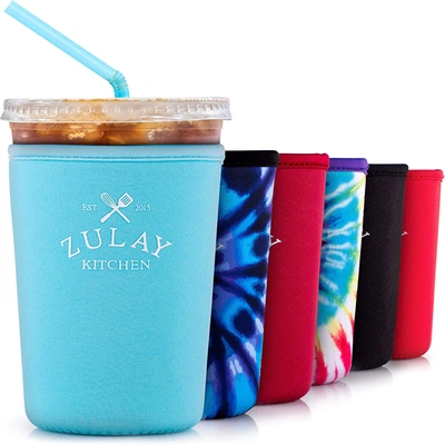 Shop Zulay Kitchen Reusable Iced Coffee Sleeve (22oz To 24oz) In Blue