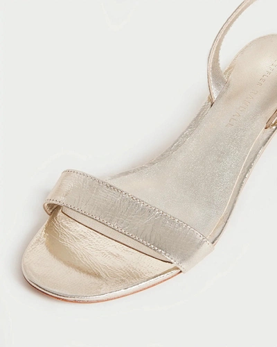 Shop Loeffler Randall Jackie Mid Heel Sandal In Gold