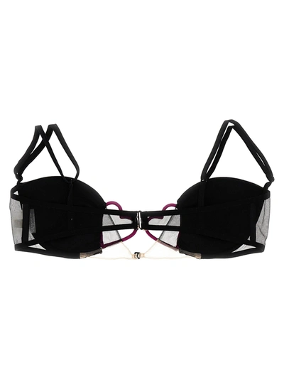 Shop Nensi Dojaka Heart Underwear, Body Black