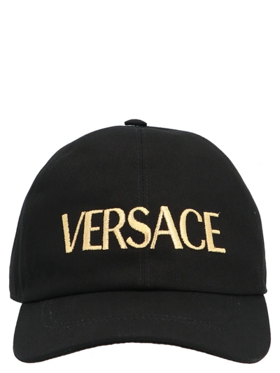 Shop Versace Logo Embroidery Cap