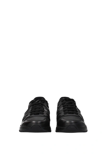 Shop Common Projects Sneakers Track Technical Leather Black