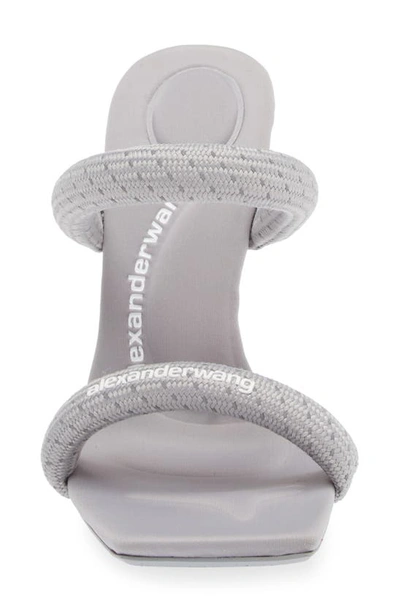 Alexander Wang Julie Sandal In Nylon In Reflective Grey