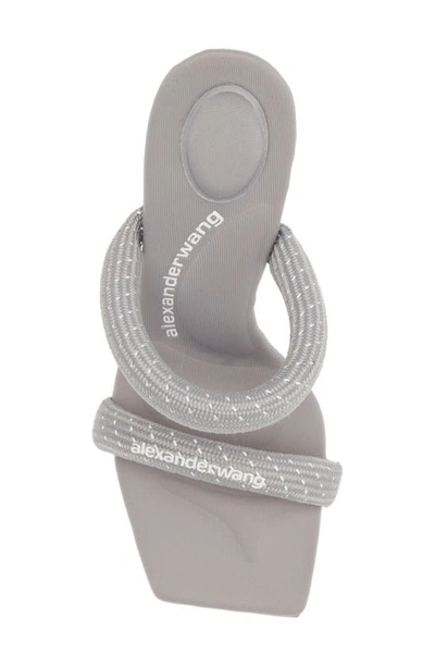 Alexander Wang Julie Sandal In Nylon In Reflective Grey