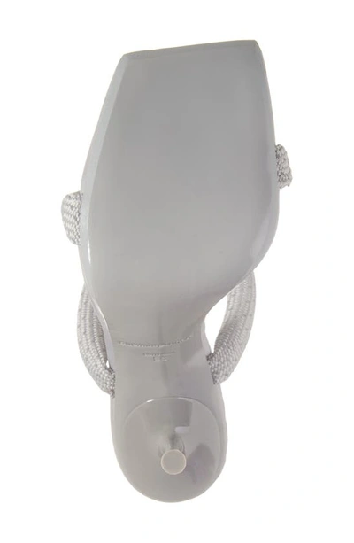 Alexander Wang Julie Sandal In Nylon In Reflective Grey