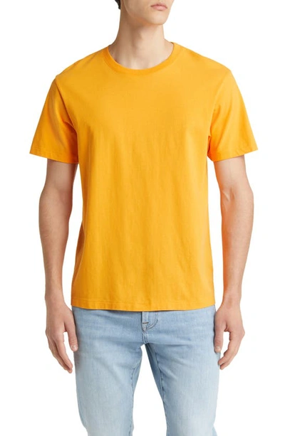 Shop Frame Logo Cotton T-shirt In Clementine
