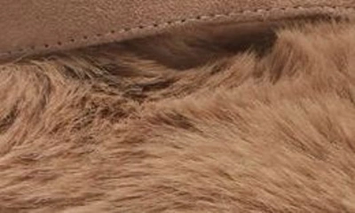 Jeffrey Campbell Fluffed Faux Fur Flip Flop In Beige Combo