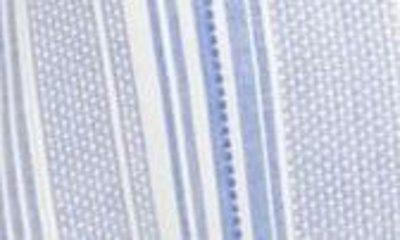 Shop Paige Saralynn Stripe Dress In Ivory/ Ultramarine