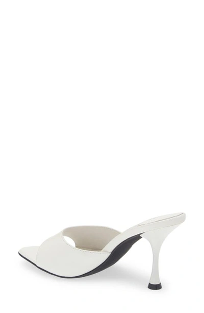 Shop Jeffrey Campbell Agent Slide Sandal In Cream Crinkle