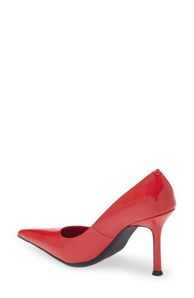 Jeffrey Campbell Risktaker Pointed Toe Pump In Red