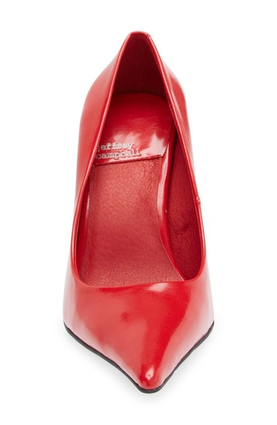 Jeffrey Campbell Risktaker Pointed Toe Pump In Red