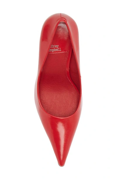Jeffrey Campbell Risktaker Pointed Toe Pump In Red
