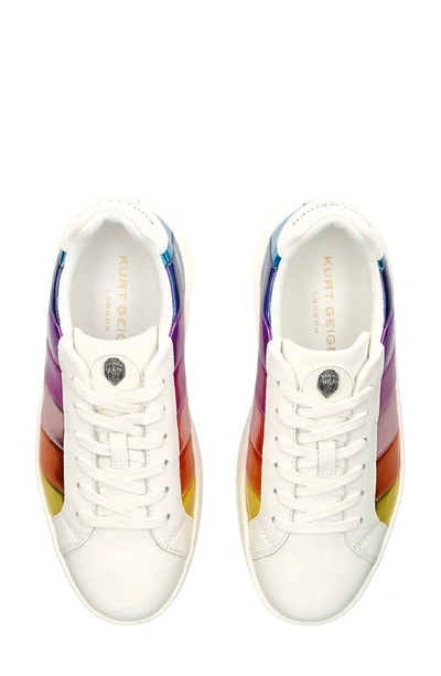 Shop Kurt Geiger Laney Pumped Sneaker In Rainbow Multi