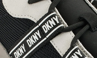 Shop Dkny Justine Sneaker In Black/ Pebble