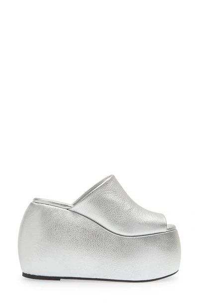 Shop Simon Miller Bubble Platform Wedge Sandal In Silver