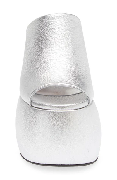 Shop Simon Miller Bubble Platform Wedge Sandal In Silver