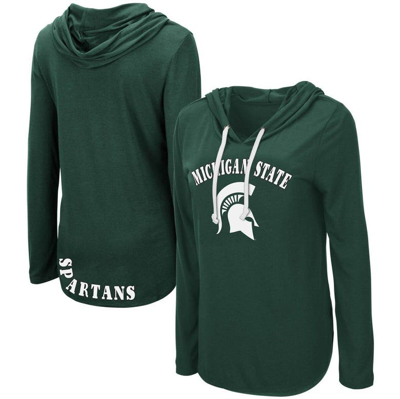 Shop Colosseum Green Michigan State Spartans My Lover Lightweight Hooded Long Sleeve T-shirt