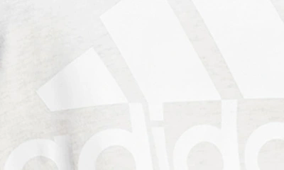 Shop Adidas Originals Essentials Big Logo Tank Top In Off White Melange/ White