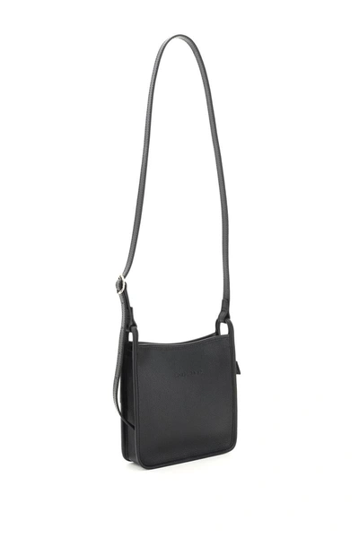Shop Longchamp Le Foulonné Crossbody Bag In Black
