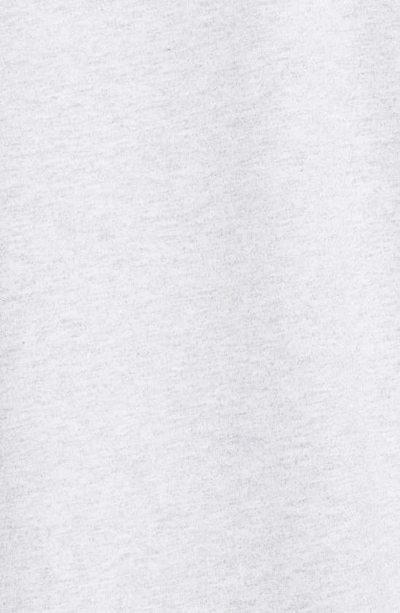 Shop Alexander Wang Glitter Logo Cotton T-shirt In Light Heather Grey