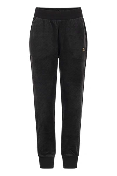 Shop Moose Knuckles Parsons - Monogram Jogger Trousers In Black