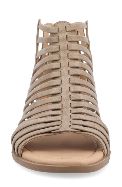 Journee Collection Delilah Sandal In Taupe