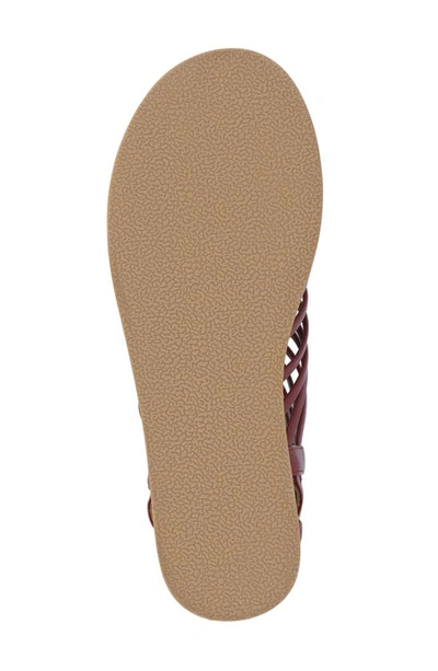 Journee Collection Delilah Wedge Sandal In Wine