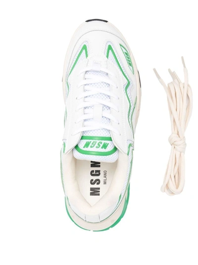 Shop Msgm Sneakers In White