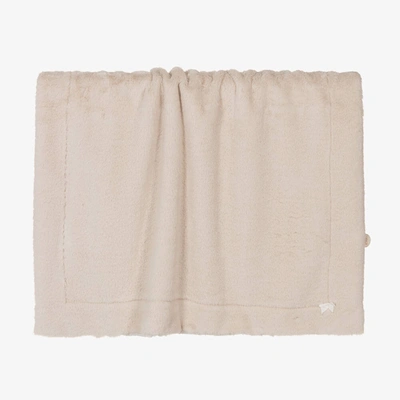 Shop Paz Rodriguez Beige Faux Fur Baby Blanket (98cm)