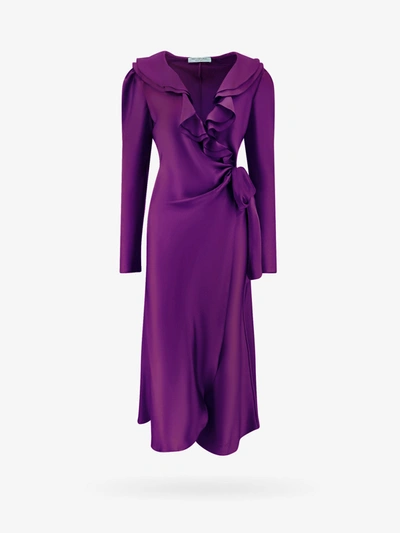 Shop Philosophy Di Lorenzo Serafini Dress In Purple