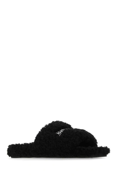 Shop Balenciaga Slippers In Black