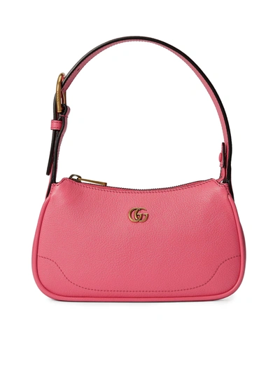 Shop Gucci Aphrodite Shoulder Bag With Double G In Pink & Purple